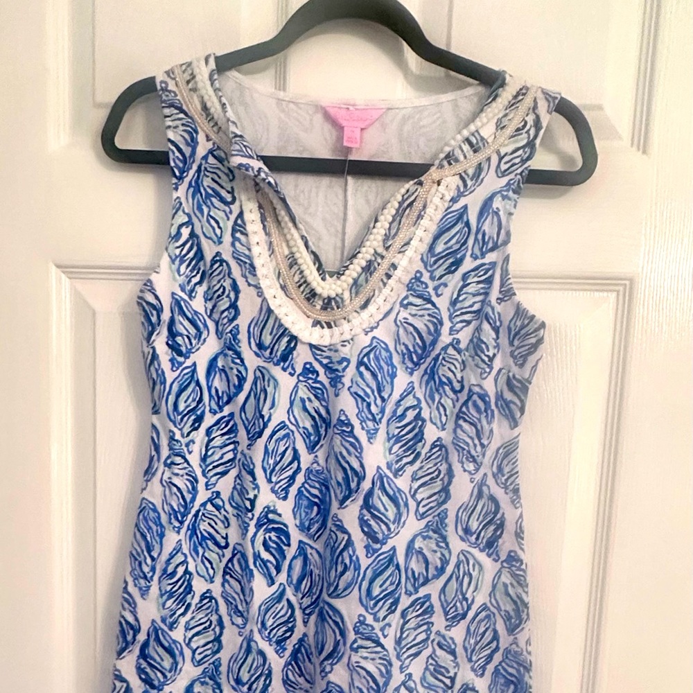 Lilly Pulitzer Blue shell dress. NWT.